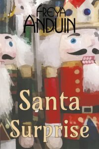 front image of Santa Surprise. My close up shot of wooden nutcrackers in military uniforms, one with a crown
